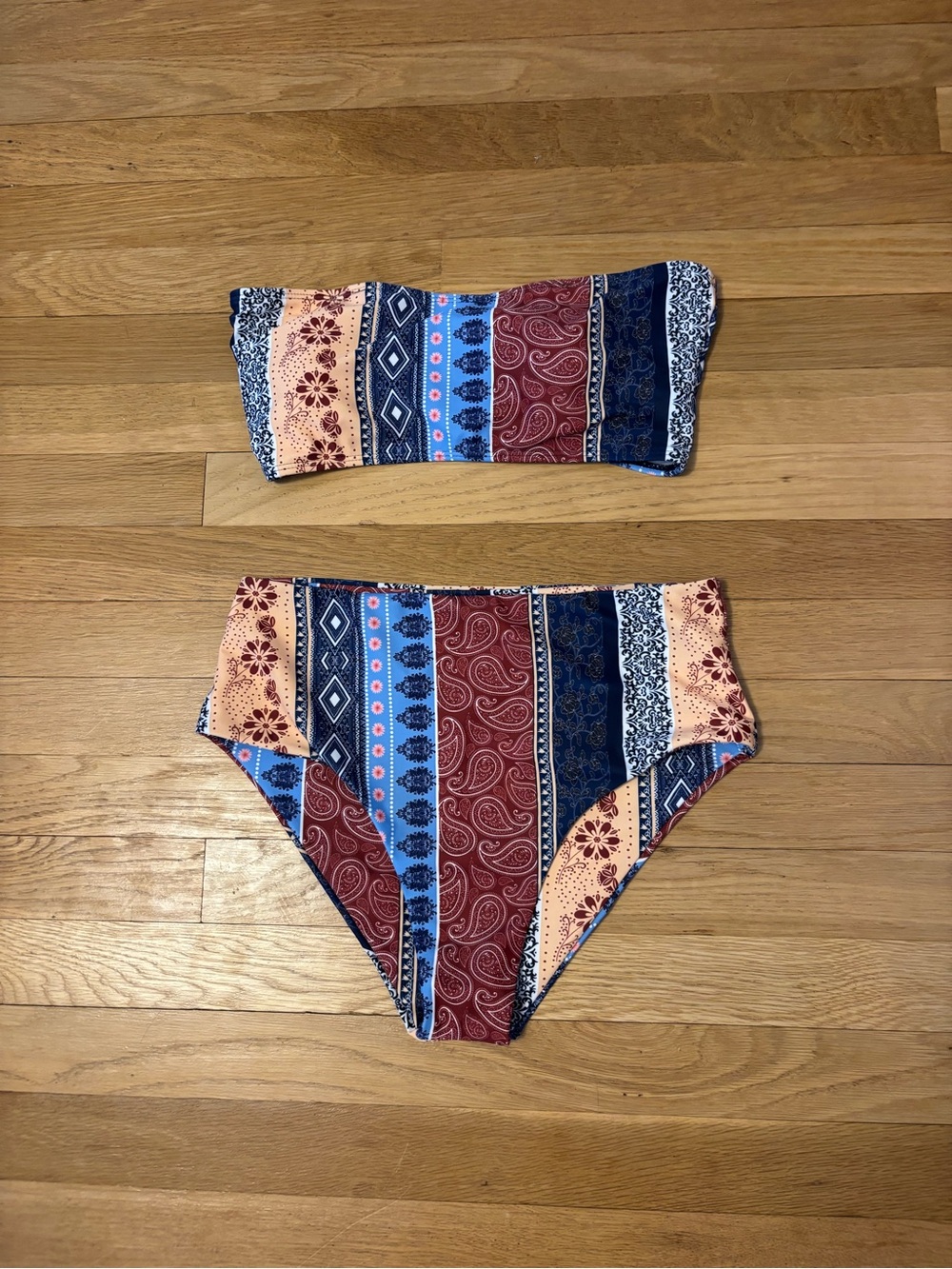 Shein Bandeau Bikini Set